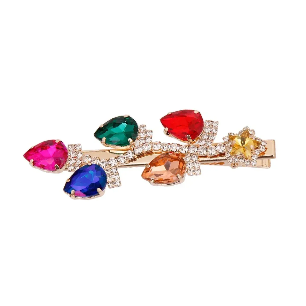 Bark Fifth Avenue Gold Christmas Lights Dog Hair Clip - 1 ct - Image 2