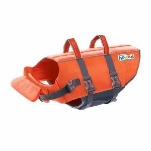 Outward Hound Granby Splash Dog Life Jacket - Orange, X-Small-Large
