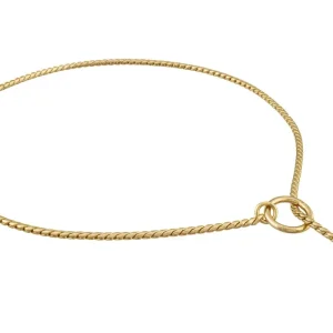 Slip Snake Show Chain Dog Collar (20 in x 2.4 mm)