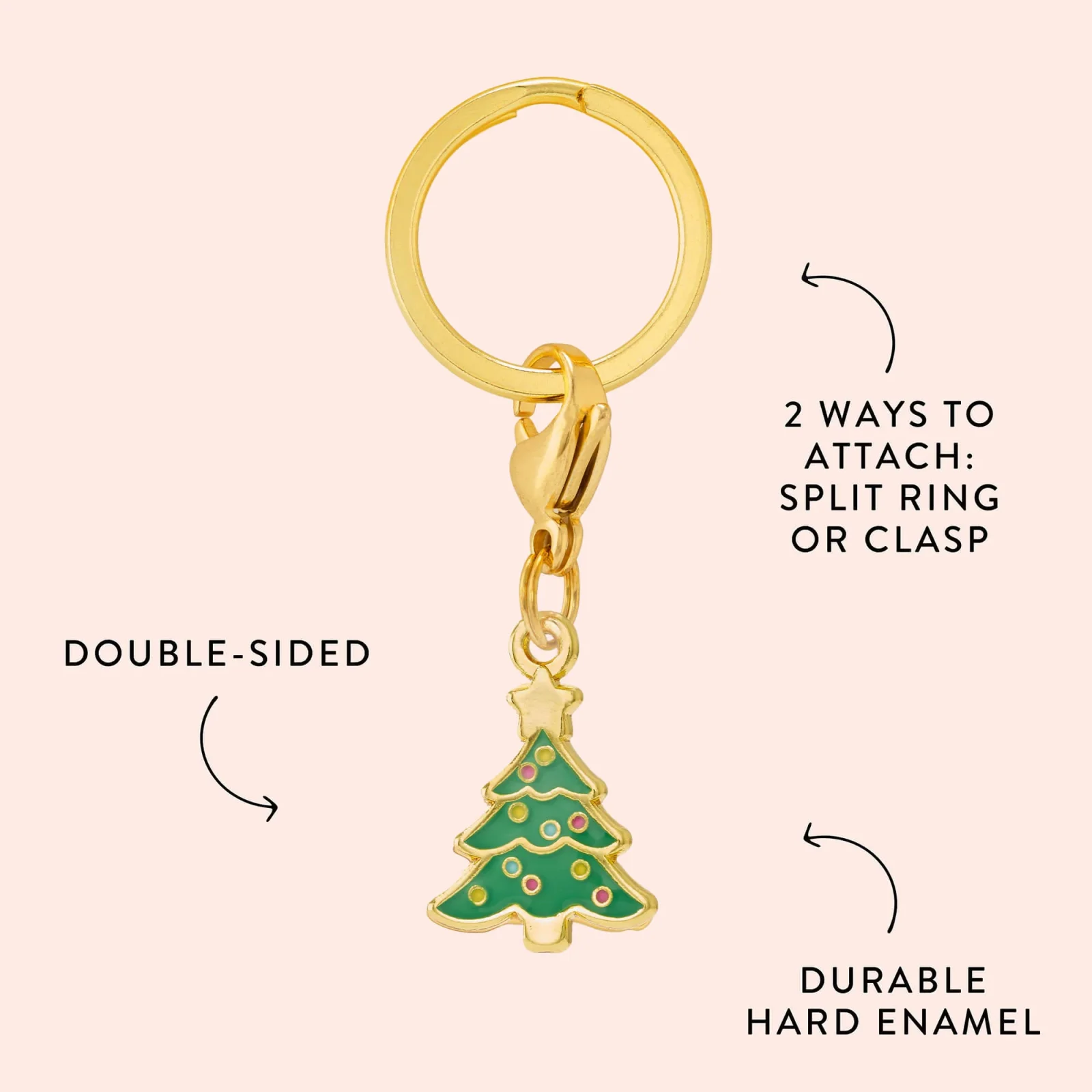 White Christmas Collar Charm Set - Image 2