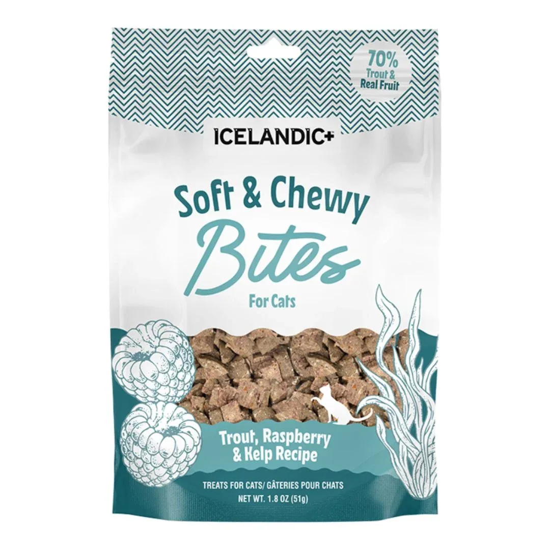 Icelandic Cat Trout & Raspberry Soft & Chewy Bites 1.8 oz