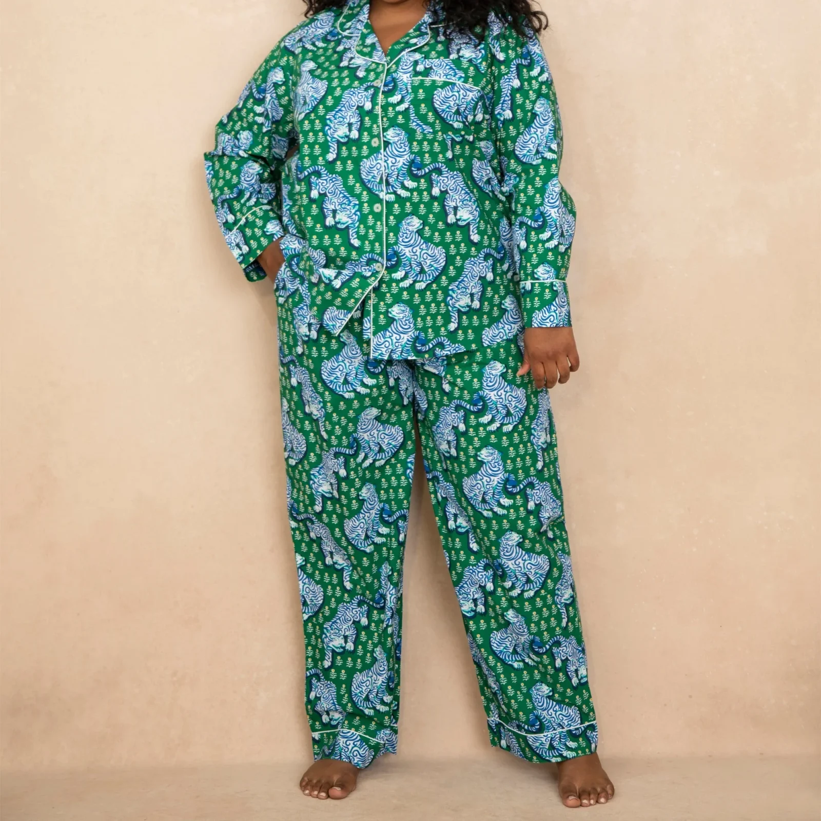 Printfresh Tiger Queen Long PJs