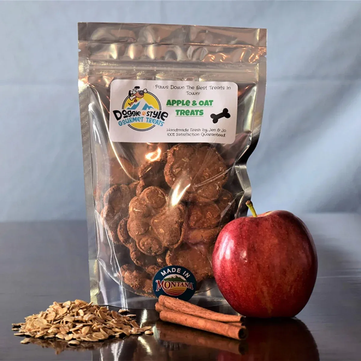 Doggie Style Gourmet Treats Apple & Oat Dog Treats, 12OZ