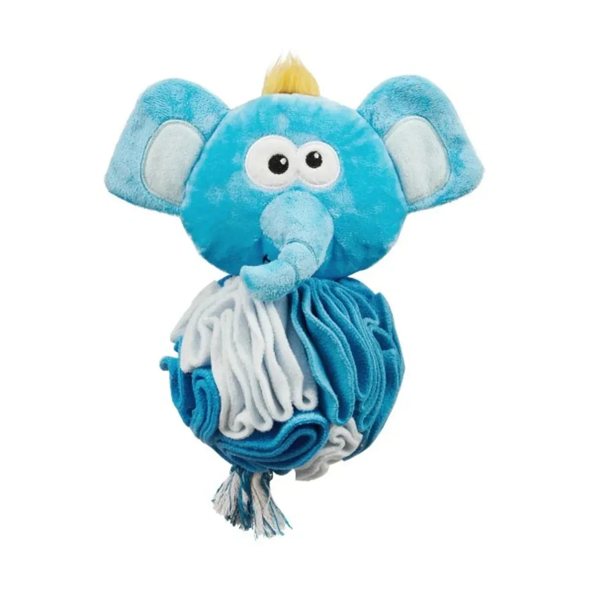 Nina Ottosson Stuff N' Snuffle Elephant Interactive Plush Dog Toy Blue - Image 2