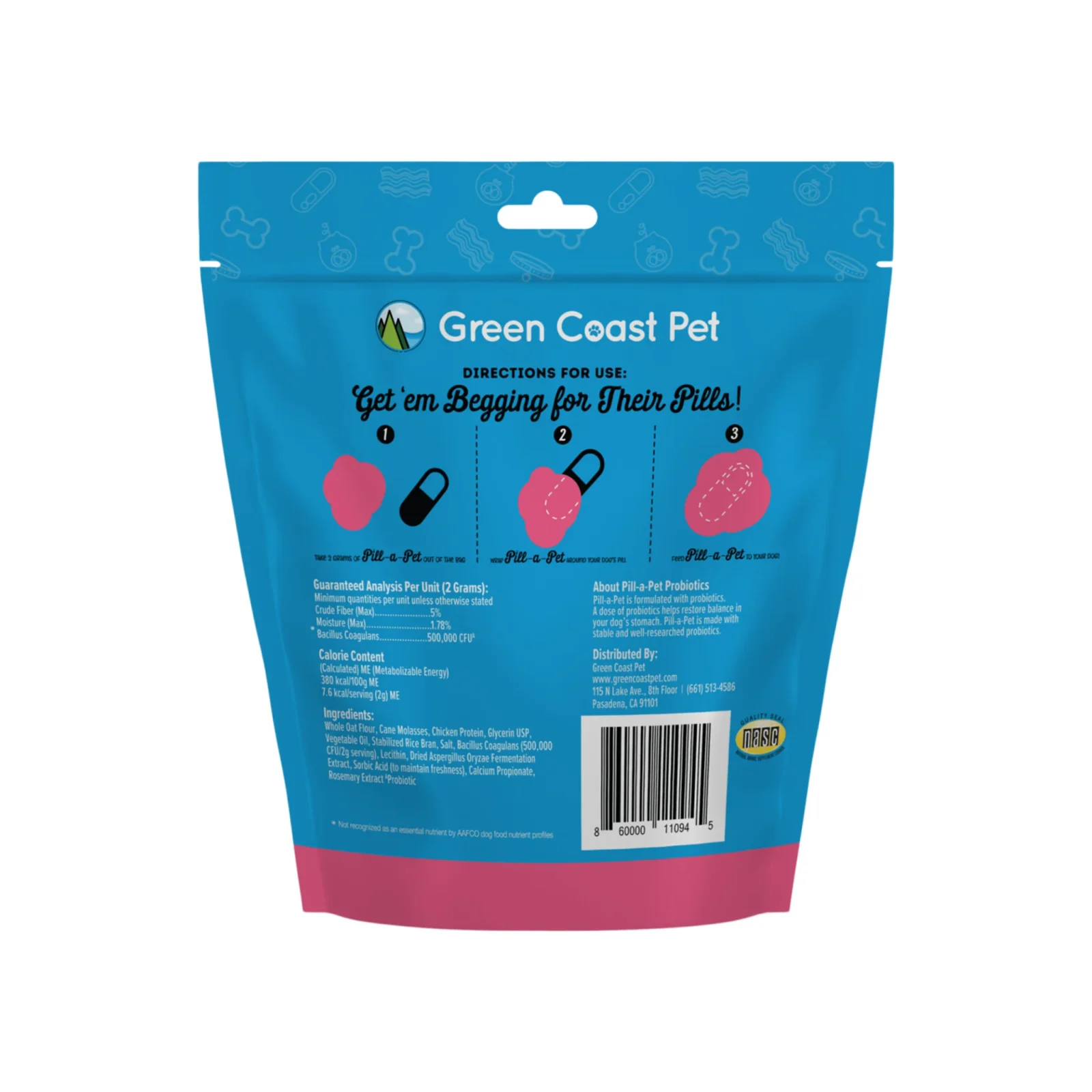Green Coast Pet Pill-a-Pet Bacon Flavored Pill Wrap Putty with Probiotics for Dogs - Image 2