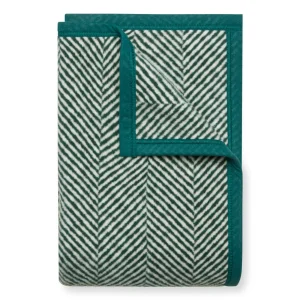 ChappyWrap Harborview Herringbone Evergreen Dog Blanket