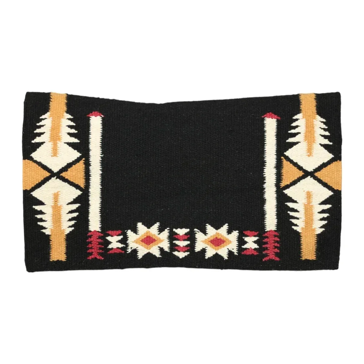 TuffRider Wyoming Contoured Single Weave Saddle Blanket-Rust/Tan-34 x 40 in - Image 2