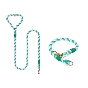 Dog Rope Dog Leash and Dog Collar Set - Forest Love