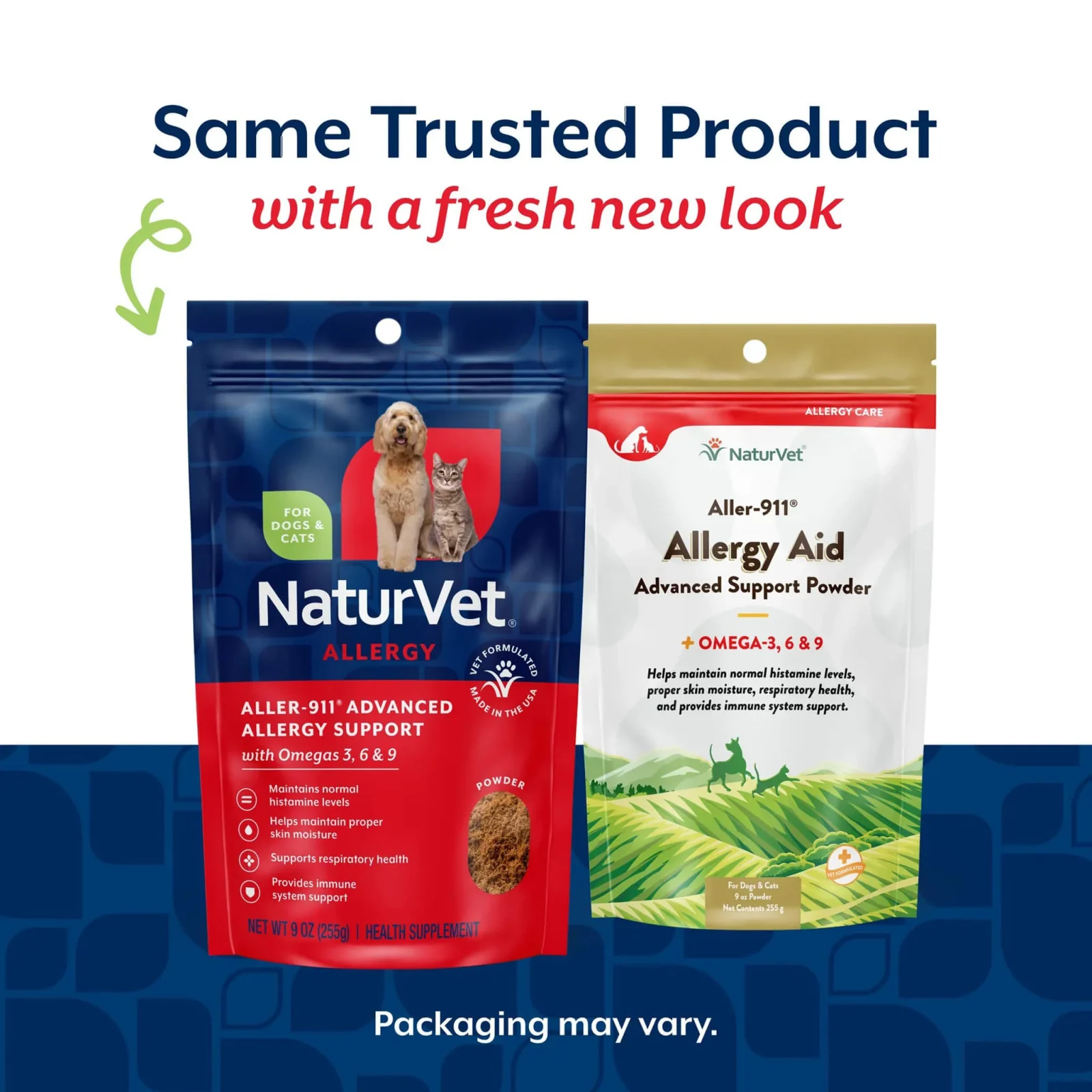 NaturVet Aller-911 Allergy Aid Powder Plus Omegas for Dogs & Cats - Image 2