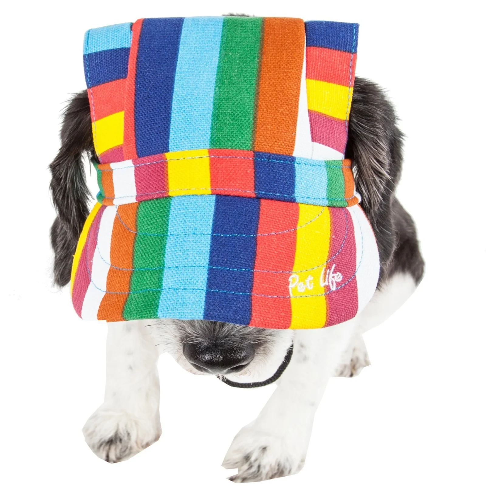 Pet Life ® 'Colorfur' Floral UV Protectant Adjustable Fashion Dog Hat Cap - Image 2