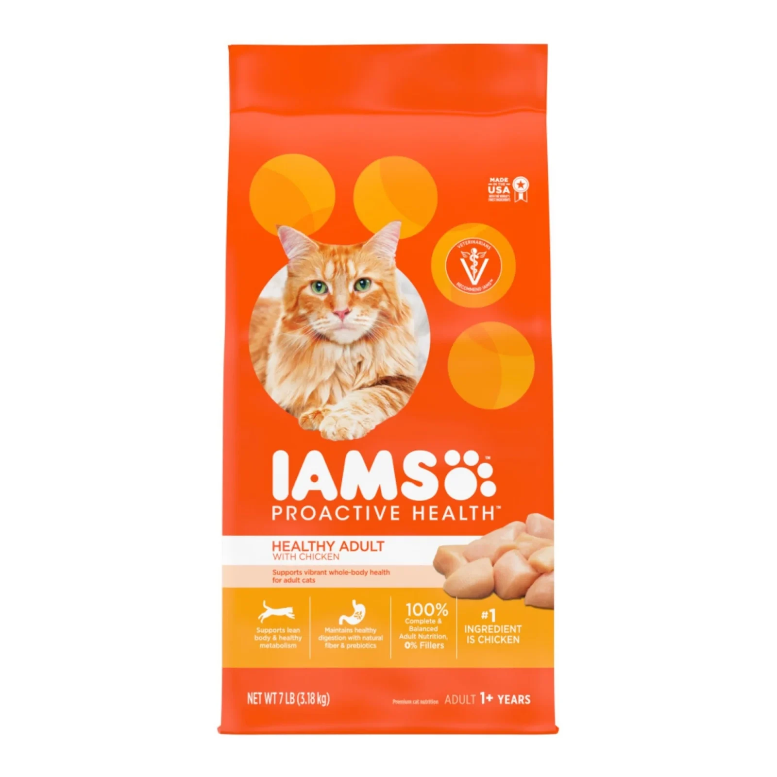 IAMS Proactive Health Adult Dry Cat Food Chicken 7 lb