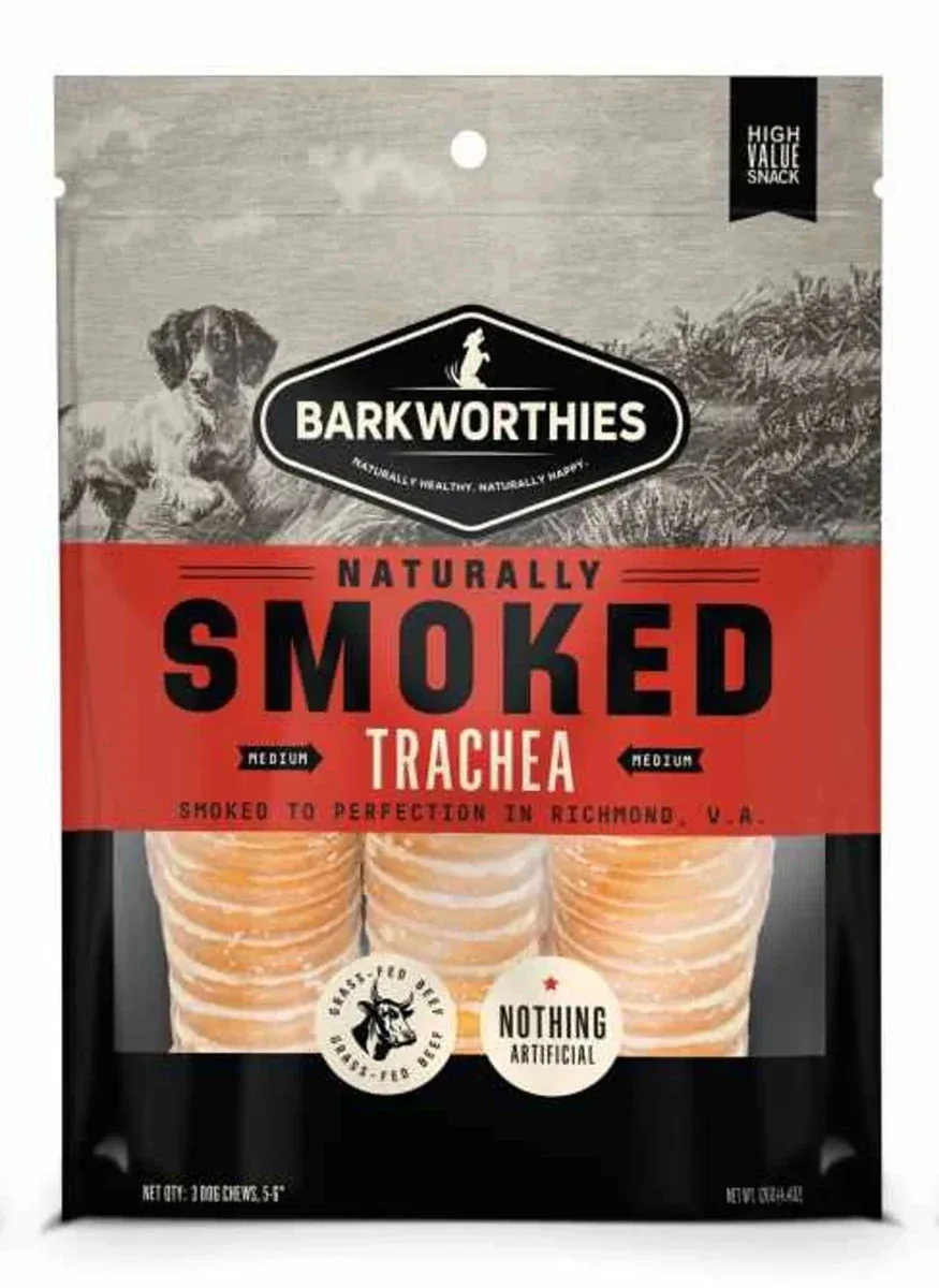 Barkworthies Smoked 6 in Trachea, 3-Pack