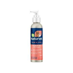 NaturVet Salmon Oil Daily Skin & Coat Support Plus Omegas for Dogs & Cats