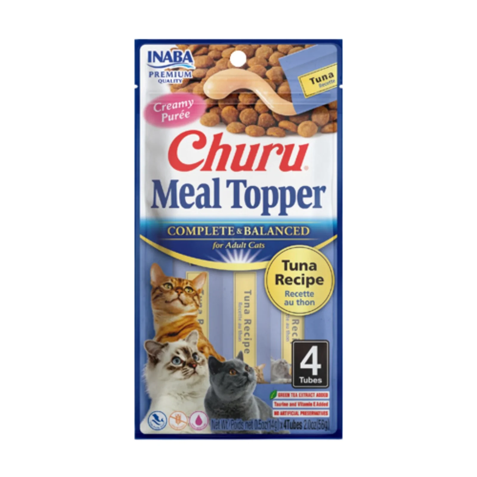 Inaba Churu Complete & Balanced Cat Food Topper - Tuna, 2 oz each, Case of 6