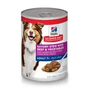 Hill's Science Diet Adult 7+ Savory Stew with Beef & Vegetables Wet Dog Food