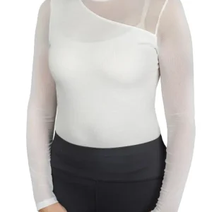 Spicy Girl Cocoa Long Sleeve Shirt by EC- White- Large