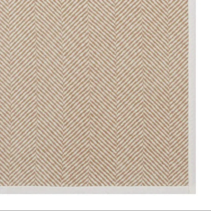 ChappyWrap Harborview Herringbone Tan Dog Blanket - Image 2