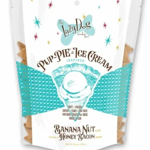 Lazy Dog Pup-PIE & Ice Cream Slices Banana Nut with Honey & Bacon Dog Treat 5 oz
