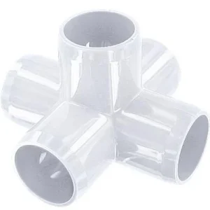 1 in. 5-Way PVC Fitting, Furniture Grade