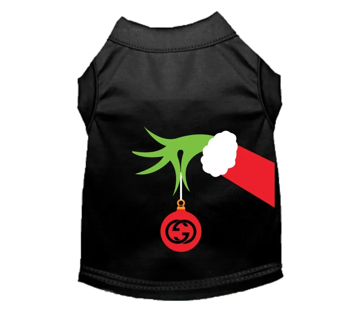 Fancy Grinch Dog Tee and Dress - Holiday Pet Apparel by Bark Fifth Avenue - Image 2