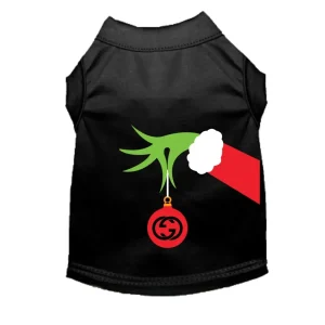 Fancy Grinch Dog Tee and Dress - Holiday Pet Apparel by Bark Fifth Avenue
