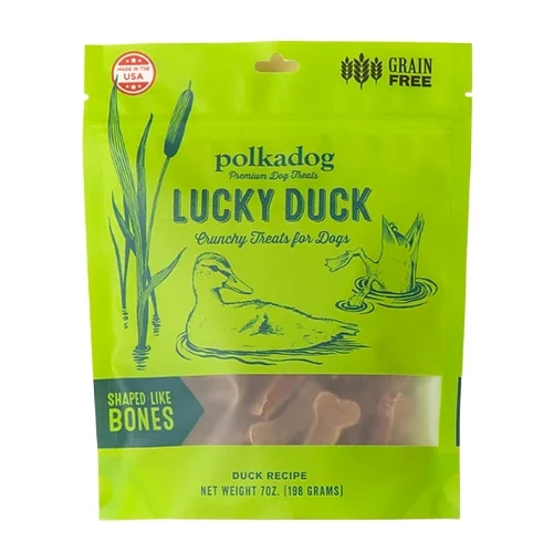 Polka Dog Bakery - Lucky Ducky - Crunchy Treats for Dogs