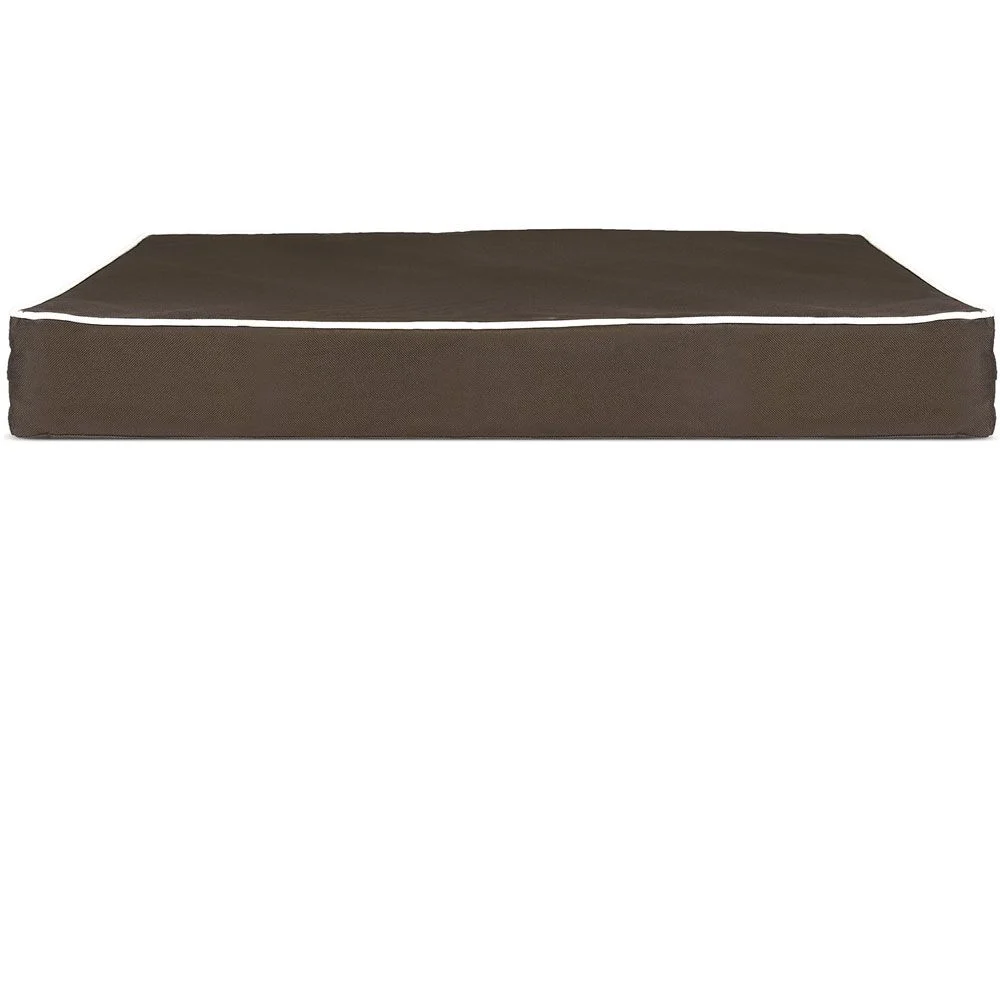 Furhaven Indoor/Outdoor Deluxe Cooling Gel Top - Solid Espresso (Small)