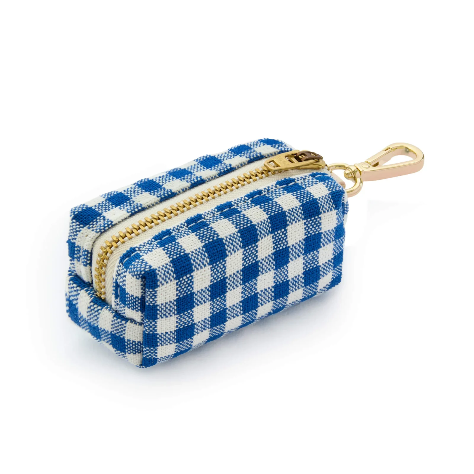 Lake Blue Gingham Waste Bag Holder - Image 2