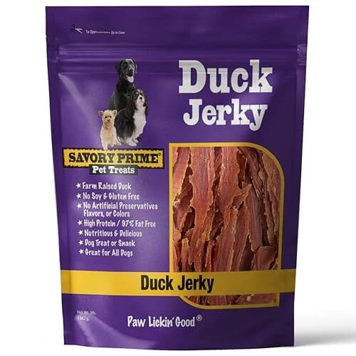Savory Prime Naturals Farm-Raised Duck Breast Jerky Dog Treats