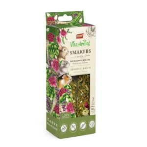 A&E Cages Vitapol Vita Herbal Smakers Broccoli-Rose Small Animal Treat 2 ct