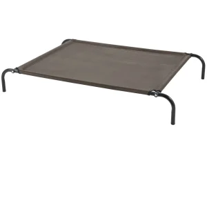 Furhaven Elevated Reinforced Pet Cot Dog Bed - Espresso (Small)