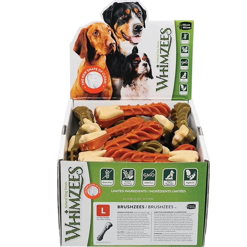 Whimzees Brusheez Large Bulk Box, 30-Count - Image 2