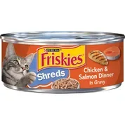 Friskies Shreds Chicken & Salmon Dinner In Gravy Wet Cat Food