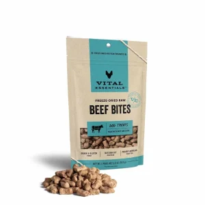 Vital Essentials Freeze-Dried Beef Bites Dog Treats