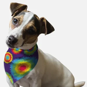 BanDoggie 1970's Retro Style Dog Bandana - Soft Microfiber, Made in USA