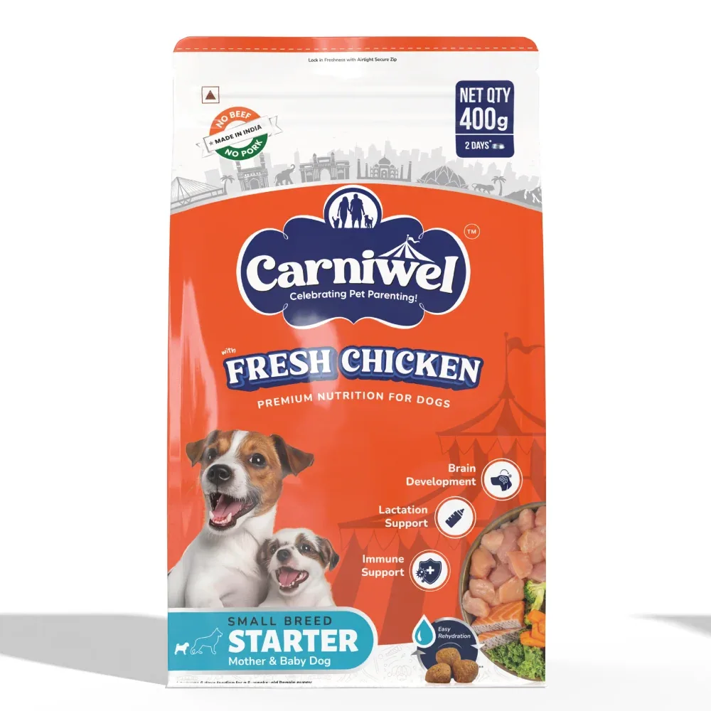 Carniwel Fresh Chicken Kibble Starter For Small Breed Mother & Baby Dog Dry Food