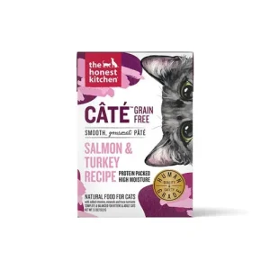 Honest Kitchen Cat Cate Salmon and Turkey, 5.5 oz each, Case of 12