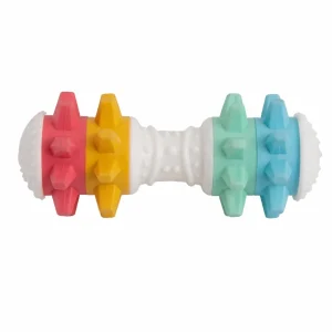 SnugArooz Shake It Off Dog Chew Toy Multicolored 5 in