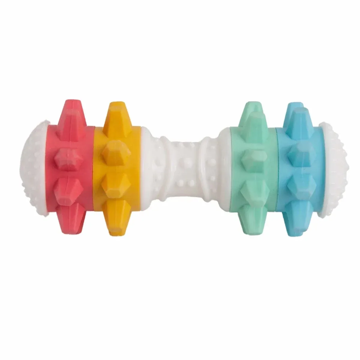 SnugArooz Shake It Off Dog Chew Toy Multicolored 5 in