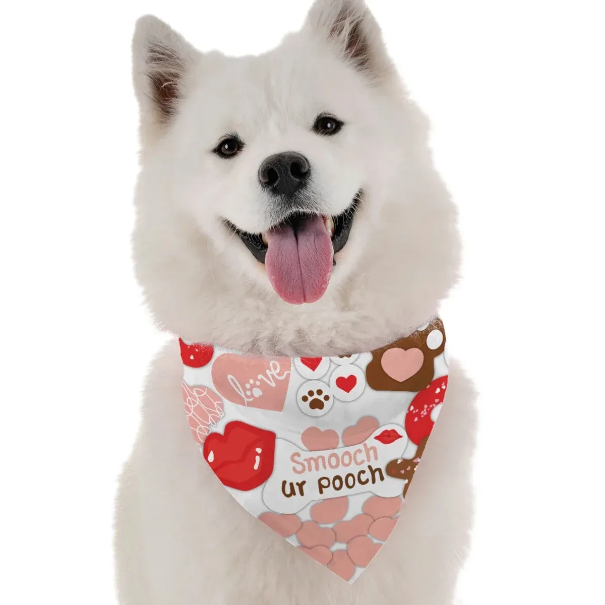 BanDoggie Give This Pooch a Smooch Valentine's Dog Bandana - Image 2