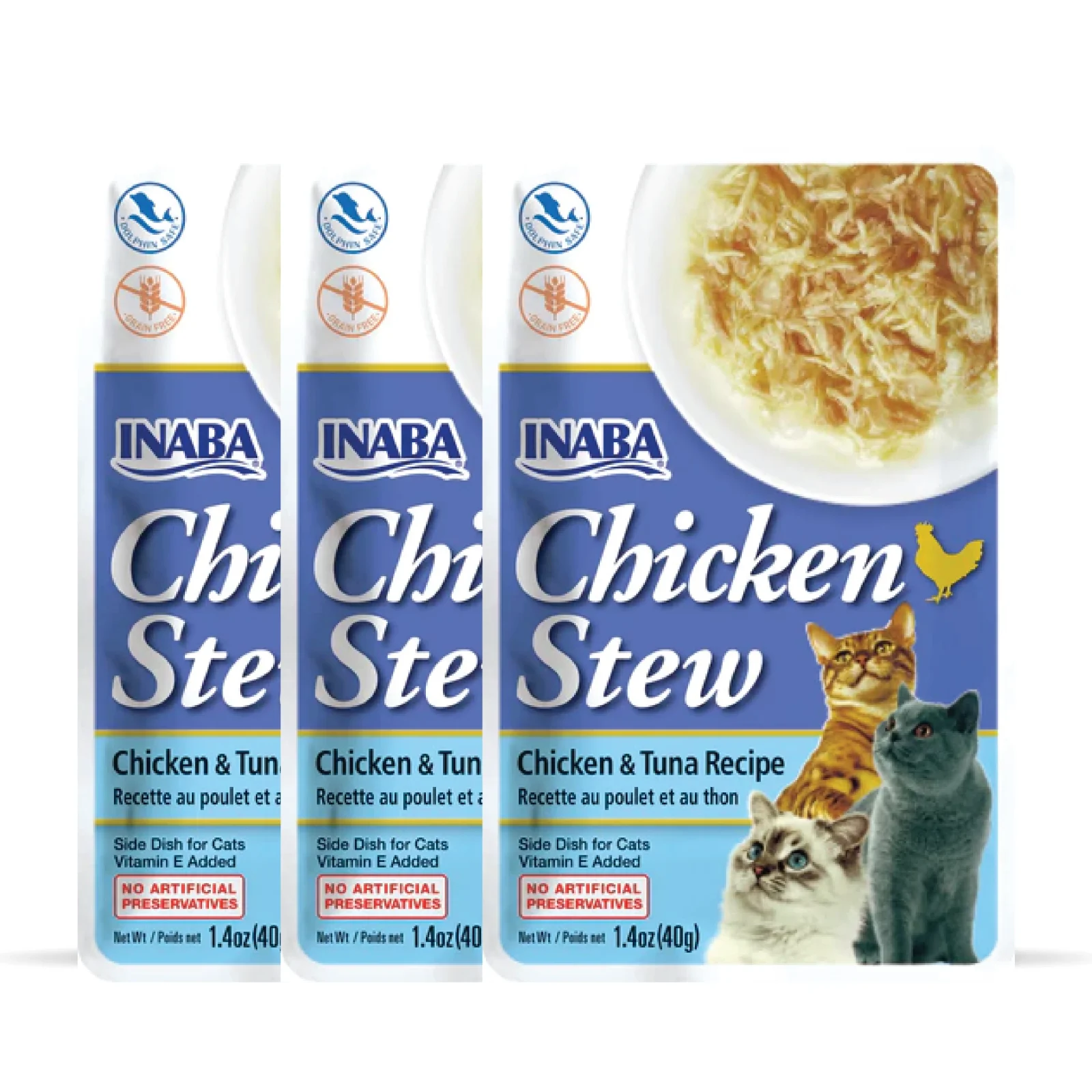 INABA Chicken Stew Chicken with Tuna Recipe Cat Wet Food - Image 2