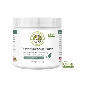 Wholistic Pet Organics Food Grade Diatomaceous Earth for Dogs & Cats