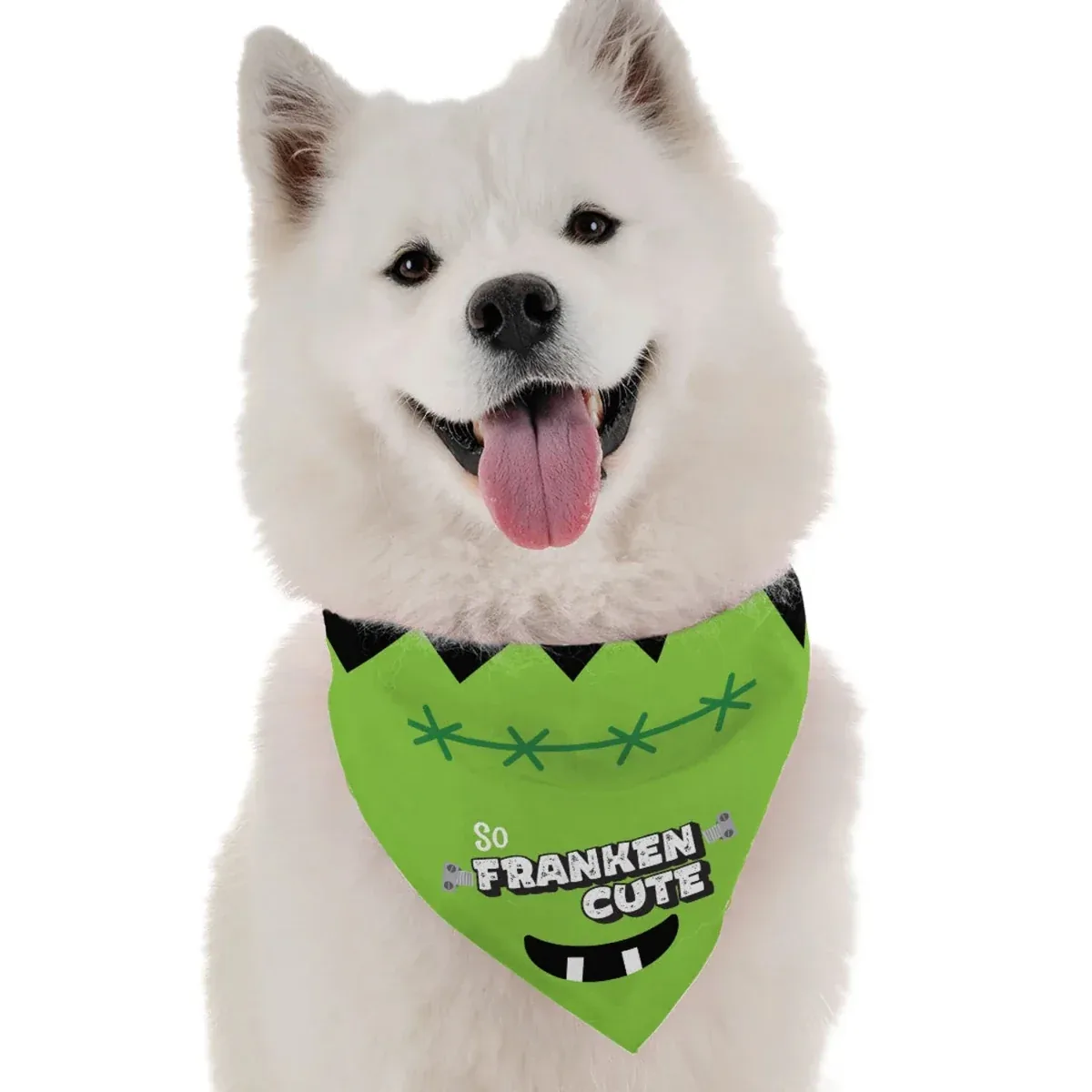 BanDoggie So Franken Cute Halloween Dog Bandana - Soft Microfiber, Made in USA - Image 2