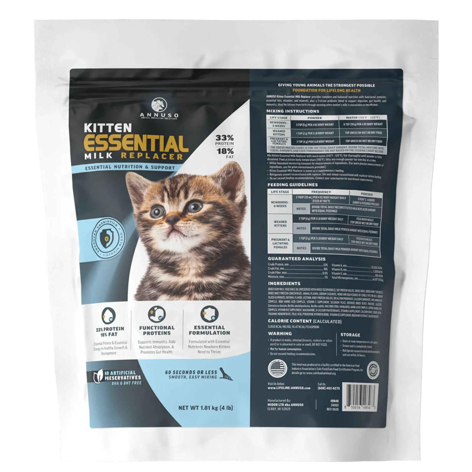 Annuso Essential Kitten Milk Replacer - Image 2