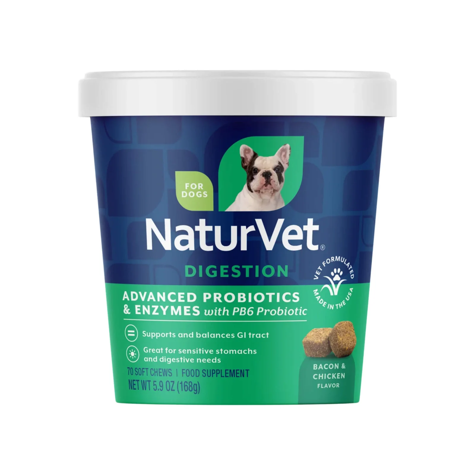 NaturVet Advanced Probiotics & Enzymes for Dogs