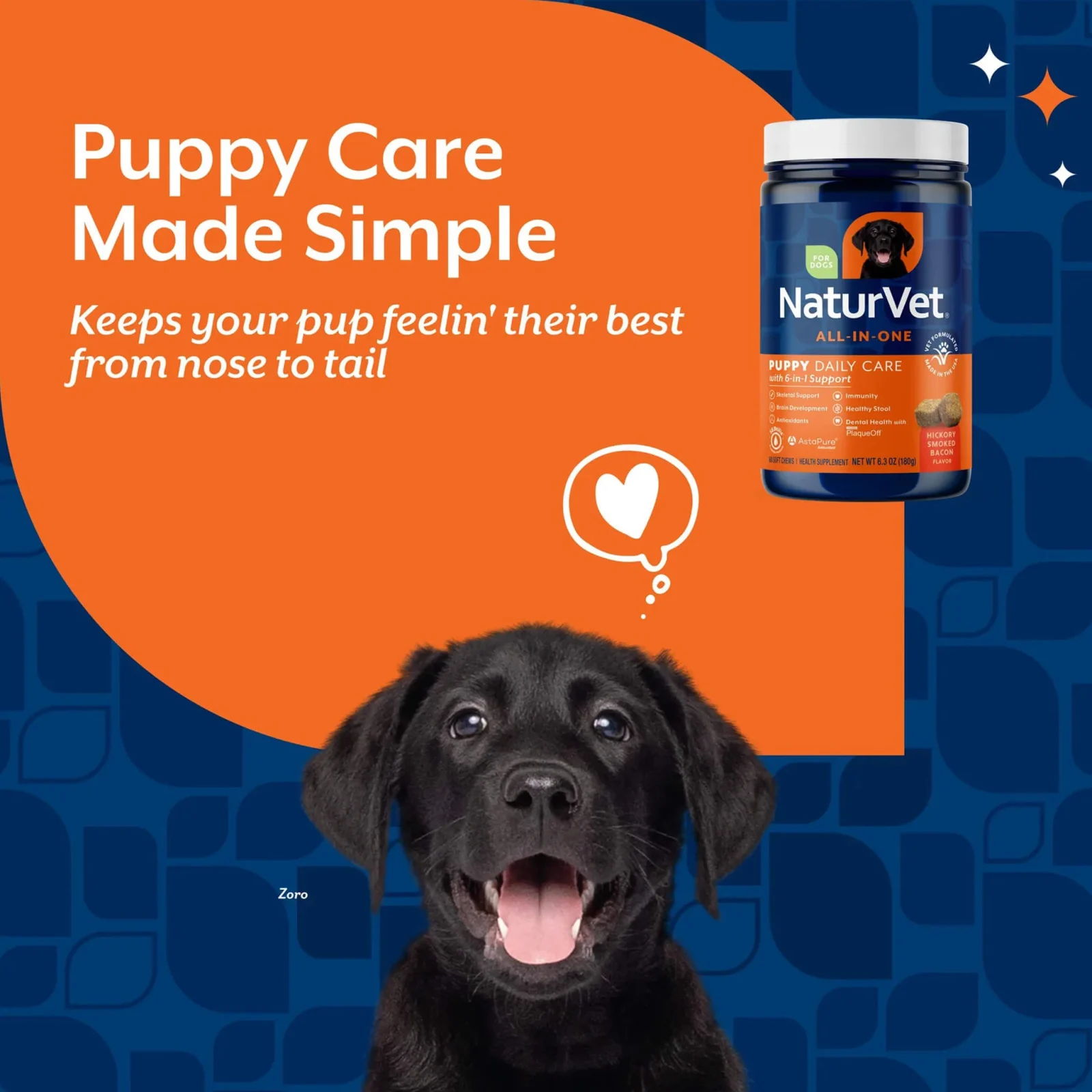NaturVet All-In-One Puppy Daily Care with 6-in-1 Support - Image 2