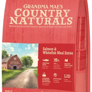 Grandma Mae's Country Naturals Salmon & Whitefish Meal Dry Cat Food, 9 oz each, Case of 18