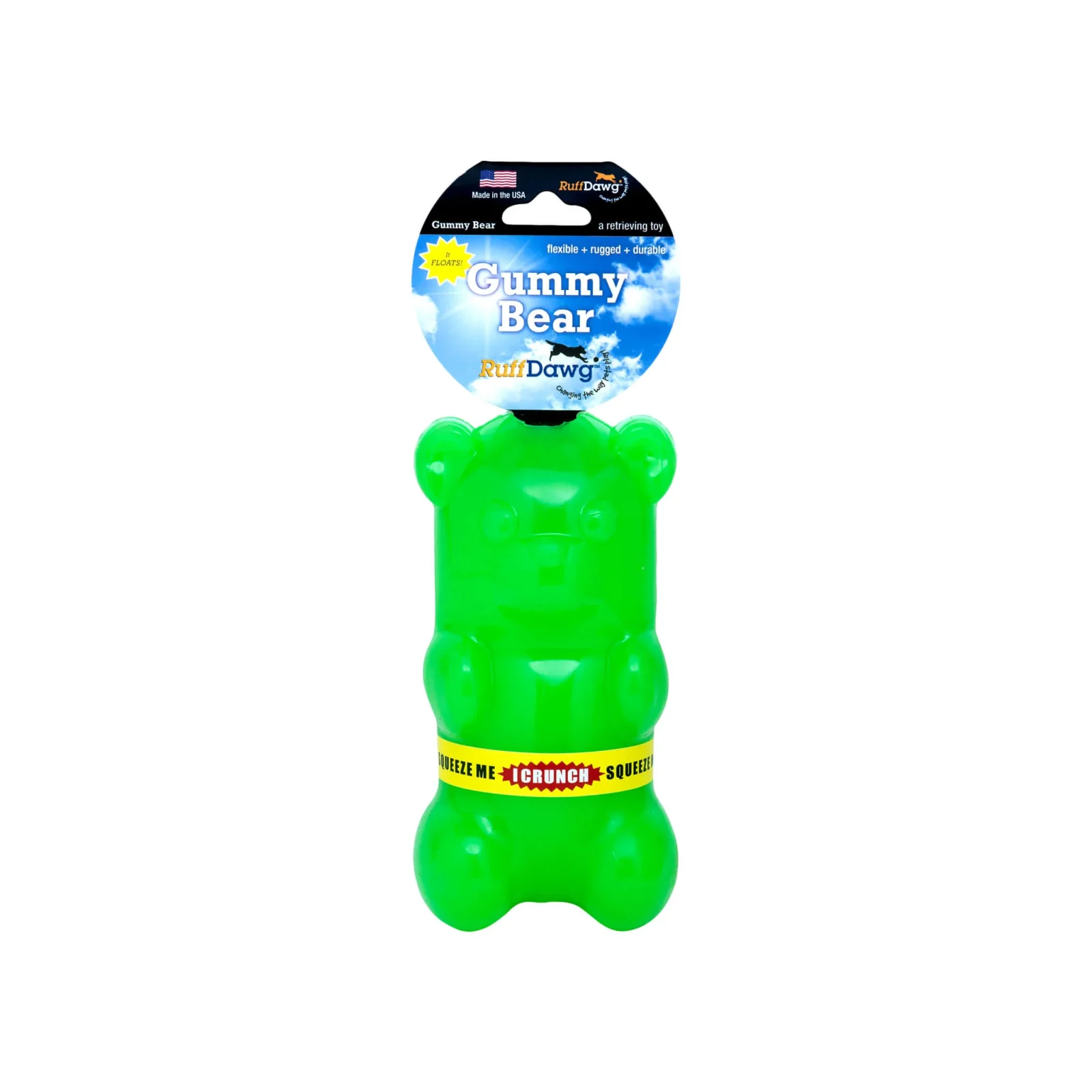 Ruff Dawg Rubber Dog Toys with Crunch