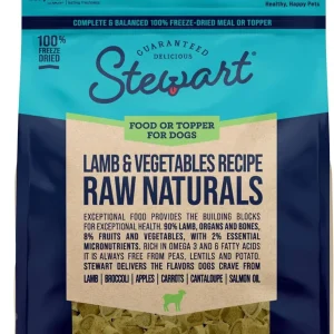 Stewart Raw Naturals Complete and Balanced Lamb and Vegetables Freeze-Dried Raw Dog Food or Topper