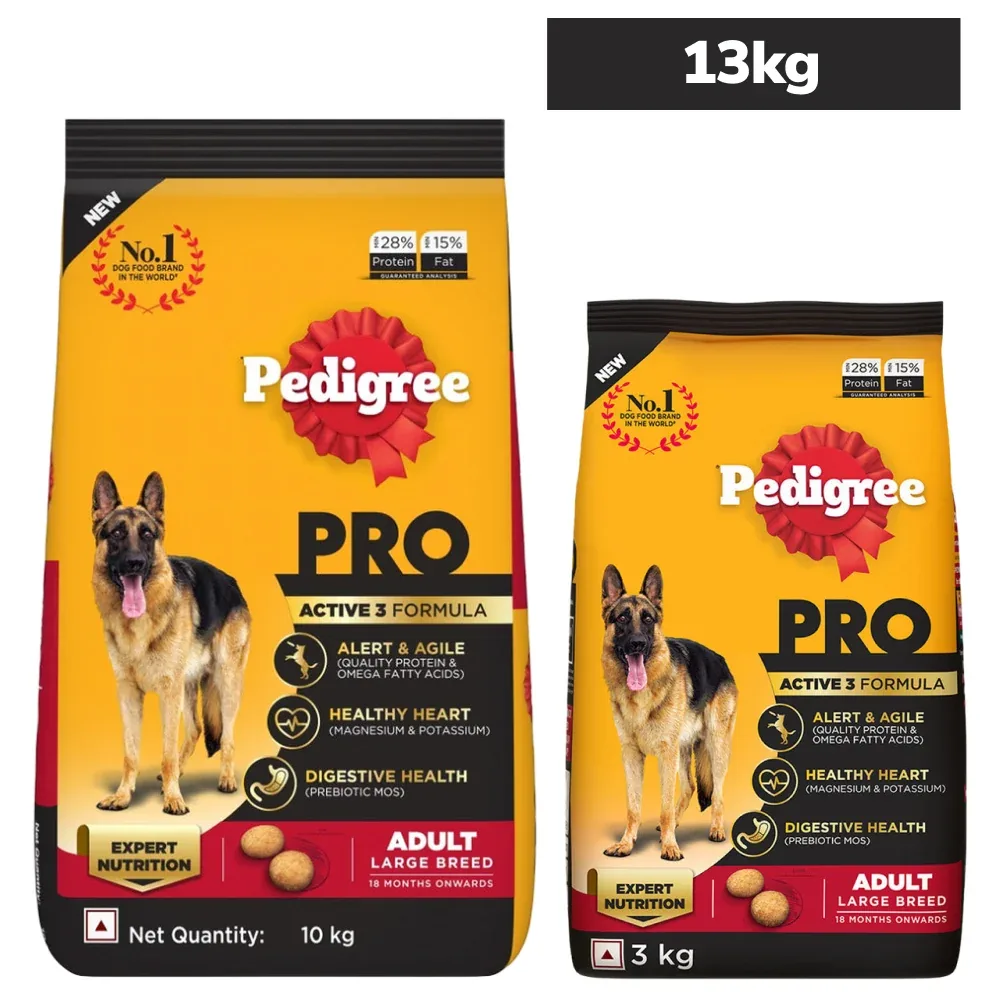 Pedigree PRO Expert Nutrition Active Adult (18 Months Onwards) Large Breed Dog Dry Food
